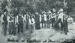 Bolera de Trillayo en los primeros años del siglo XX