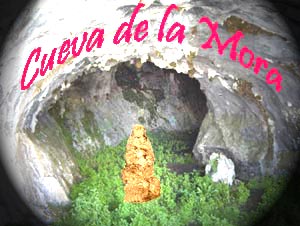 Boca de entrada a la Cueva Mora